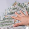 hand on money
